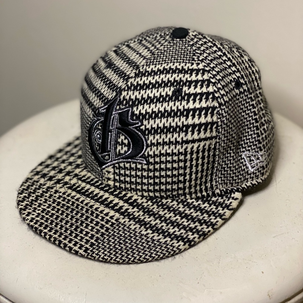 New Era x Bodega Houndstooth Harris Tweed Wool Blend Baseball Cap 7 1/8 56.8cm
